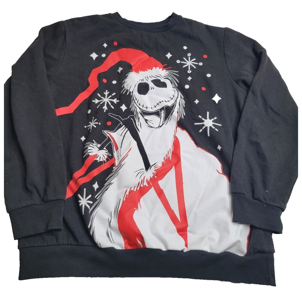 The Nightmare Before Christmas Men's Fleece Pullover Large Disney